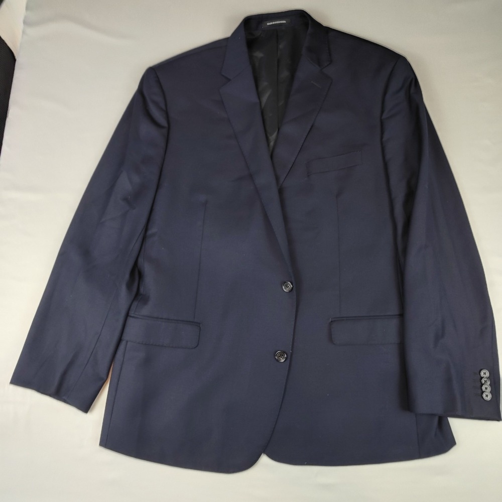 Lauren Ralph Lauren Sport Coat Men's 46R (50R tag) Navy Wool Slim Fit Blazer